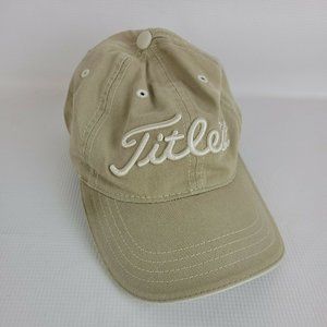 Titleist Hat Adjustable Tan Golf Cap H008